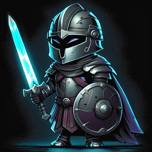 Firefly-cartoonized-knight-holding-a-sword-and-shield-isolated-on-a-dark-background-retro-dark-vib.jpg