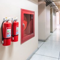 fire-extinguisher-system-wall-background-powerful-emergency-equipment-industrial
