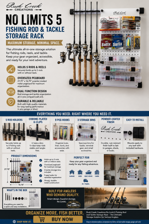 Rush-Creek-Creations-No-Limit-5-Fishing-Rod-and-Tackle-Storage-Rack--Innovative-Design-for-Fishing-Pole-Rod-and-Reel-Combos--Great-for-Garage-Fishing-Rod-and-Tackle-Accessory-Storage-Organization.png